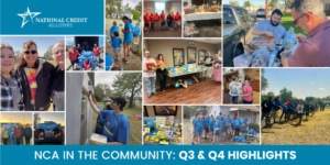 collage of photos from NCA community volunteerism