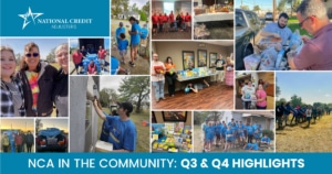 collage of photos from NCA community volunteerism
